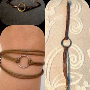 Karma Infinity leather bracelet